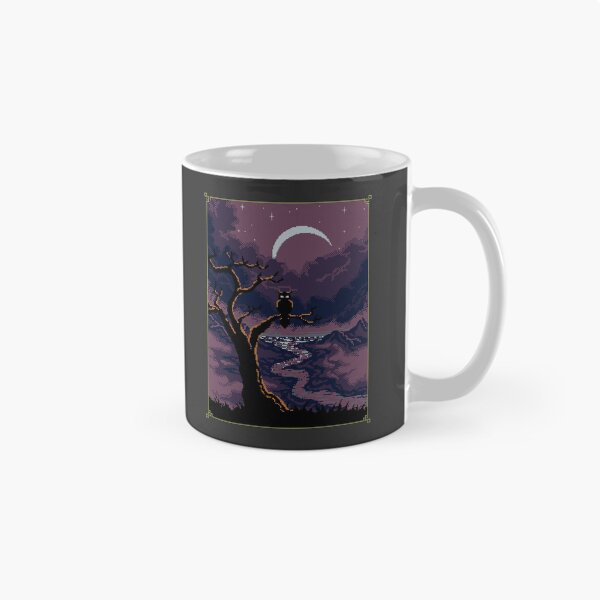 Item preview, Night Owl Pixel Art Halloween Landscape designed and sold by wolfkin-design.