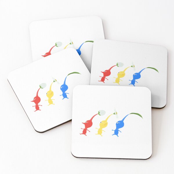 Item preview, 3 Pikmin Running (on Grey)   designed and sold by doroNorry.