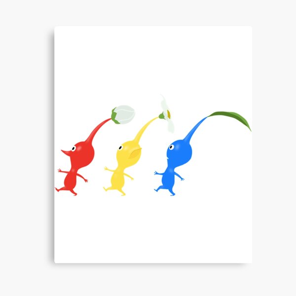 Item preview, 3 Pikmin Running (on Grey)   designed and sold by doroNorry.