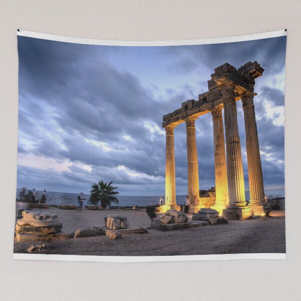 Item preview, Temple of Apollo at dusk designed and sold by hawkie.