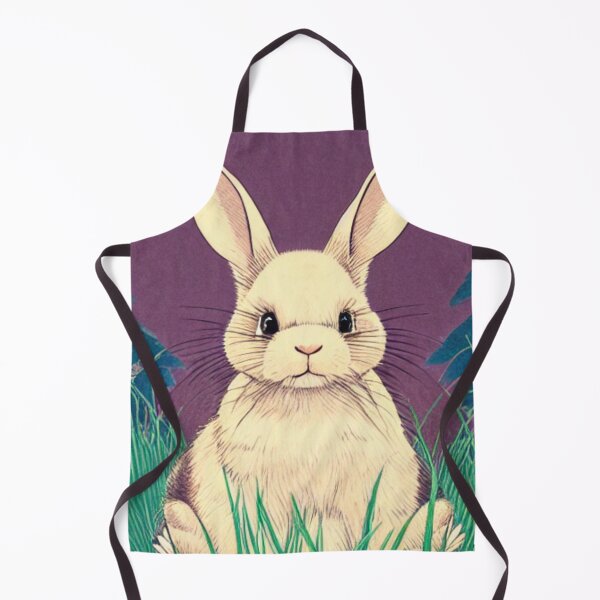 Item preview, Cute Furry White Rabbit Floral American Rabbit Bunny Pet Animal designed and sold by wigobun.