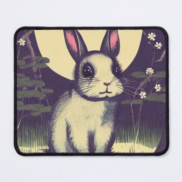 Item preview, Adorable Floral Baby Bunny Rabbit on the Moon designed and sold by wigobun.