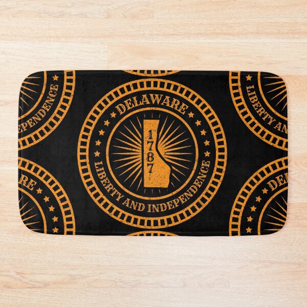 Item preview, Delaware State Map Flag - DE Motto Slogan - The First State designed and sold by Ranggasme.