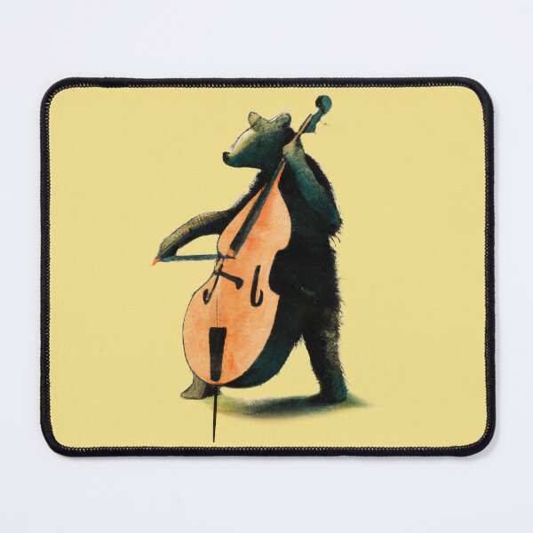 Item preview, Bear Playing the Double Bass designed and sold by ThePurpleMelon.