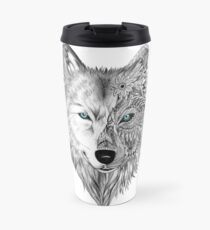 Der weiße Wolf Thermosbecher