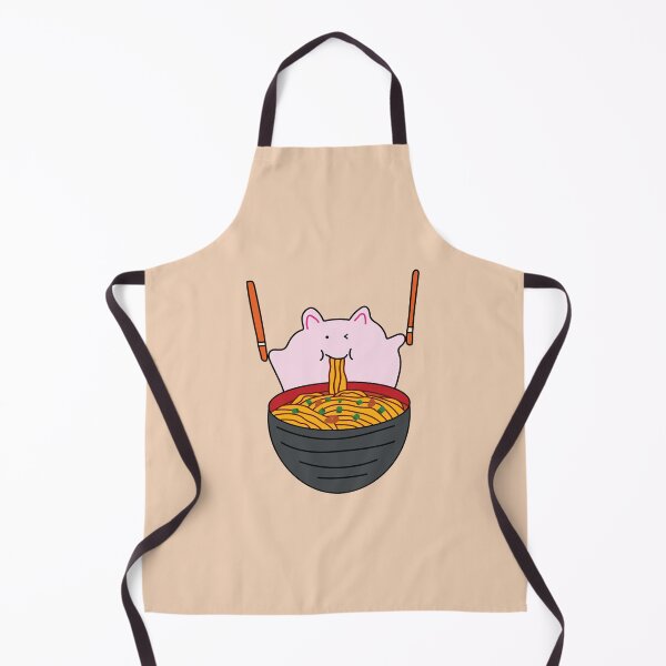 Item preview, cute fat pink mice eating ramen noodles designed and sold by wordspotrayal.
