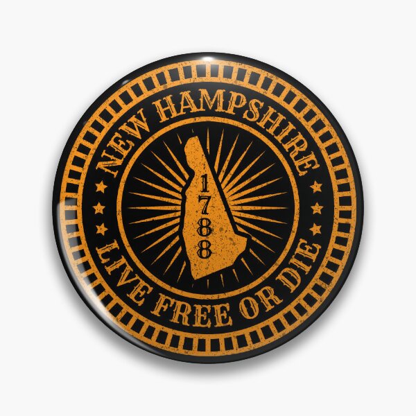 Item preview, New Hampshire - NH Map Slogan Motto Live Free or Die - The Granite State designed and sold by Ranggasme.