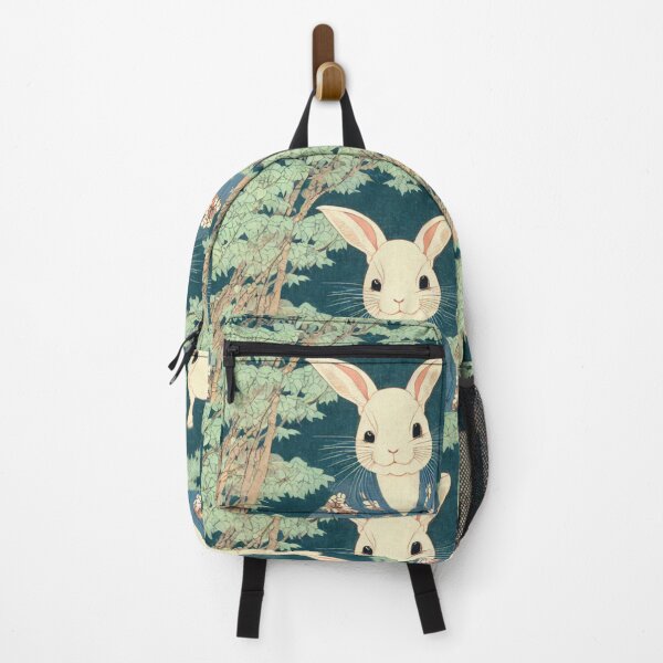 Item preview, Kawaii Japanese Floral Rabbit Florida White Bunny designed and sold by wigobun.