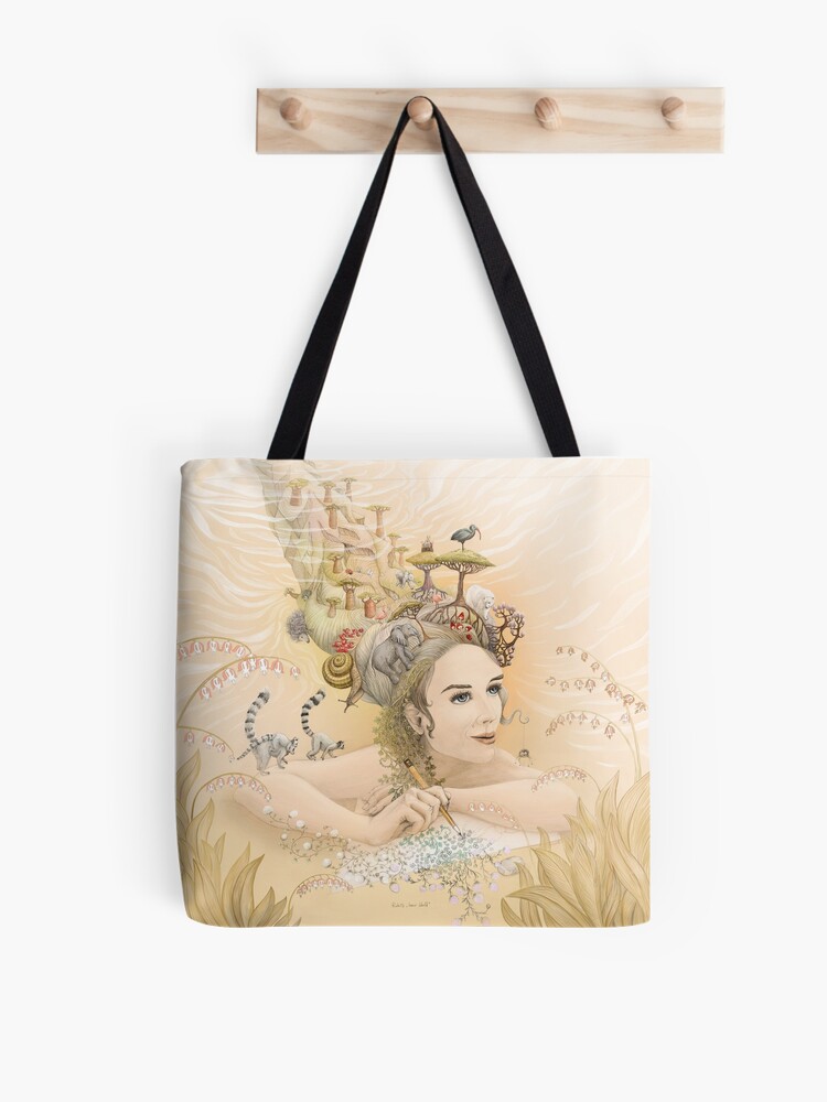 Thumbnail 1 of 2, Tote Bag, Animal princess designed and sold by Ruta.