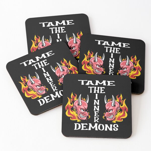 Item preview, TAME THE INNER DEMONS-white text designed and sold by Tony Mac Designs.