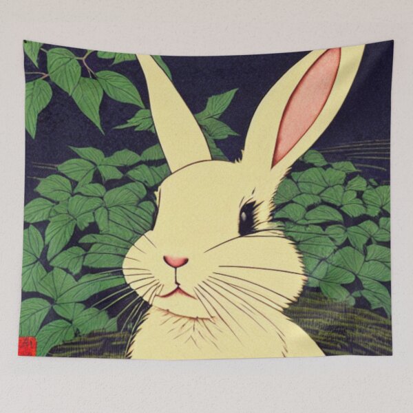 Item preview, Cutest Bunny American Rabbit in Nature designed and sold by wigobun.