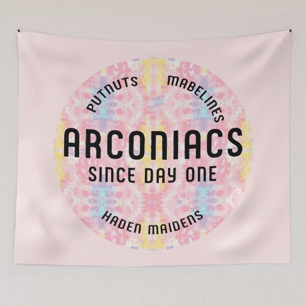 Item preview, OMITB Arconiacs Badge - PINK BACKGROUND designed and sold by bubble-steph.
