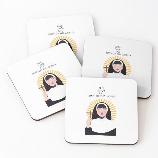 Item preview, The nun is pray for the world. Keep calm and pray for the world. designed and sold by Amnise.