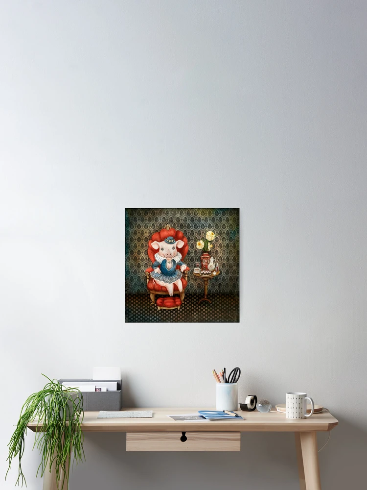 Thumbnail 2 of 3, Poster, Princess Piggy designed and sold by Ruta.