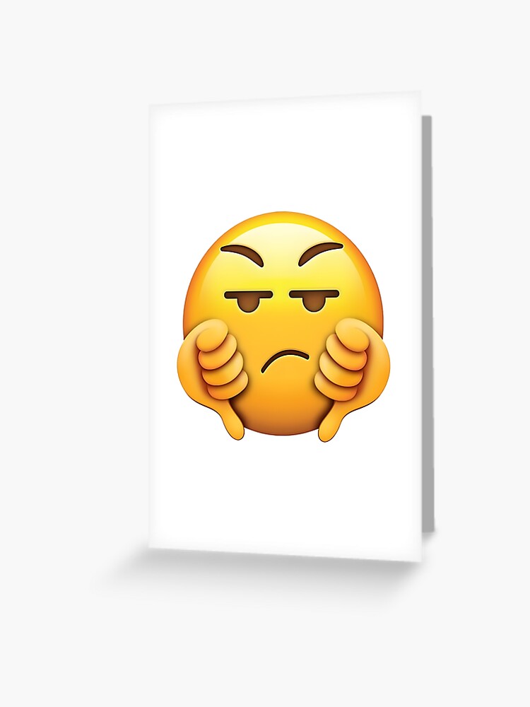 Thinking about cursed emoji hand Sticker for Sale by JanineUrban