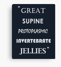 Great Supine Boris Quote Canvas Print