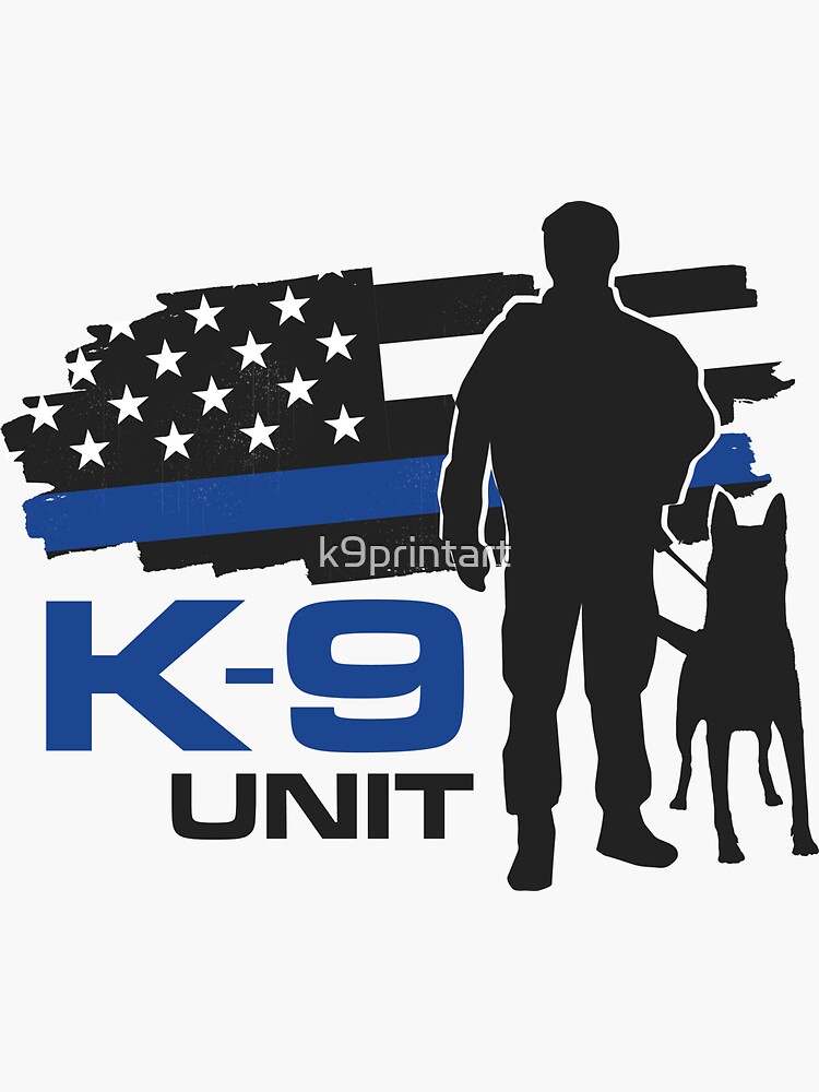 "K9 Unit" Sticker for Sale by k9printart Redbubble