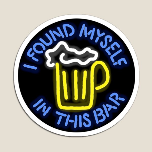 Item preview, This Bar Neon Sign Lyrics Sticker designed and sold by STEVENROCHE.