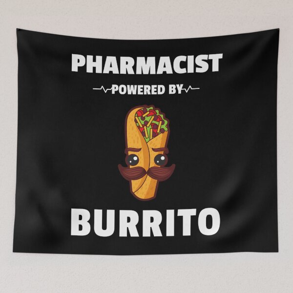 Artikelvorschau, Apotheker Powered By Burrito Shirt ausgestattet entworfen und verkauft von shmonkapowh.