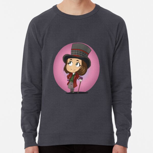 Willy Wonka and the Chocolate Factory X SHEIN Moletom Com Estampa Listrada  E Cartoon