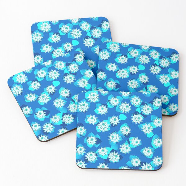 Item preview, Water Lilies, turquoise blue designed and sold by Marymarice.