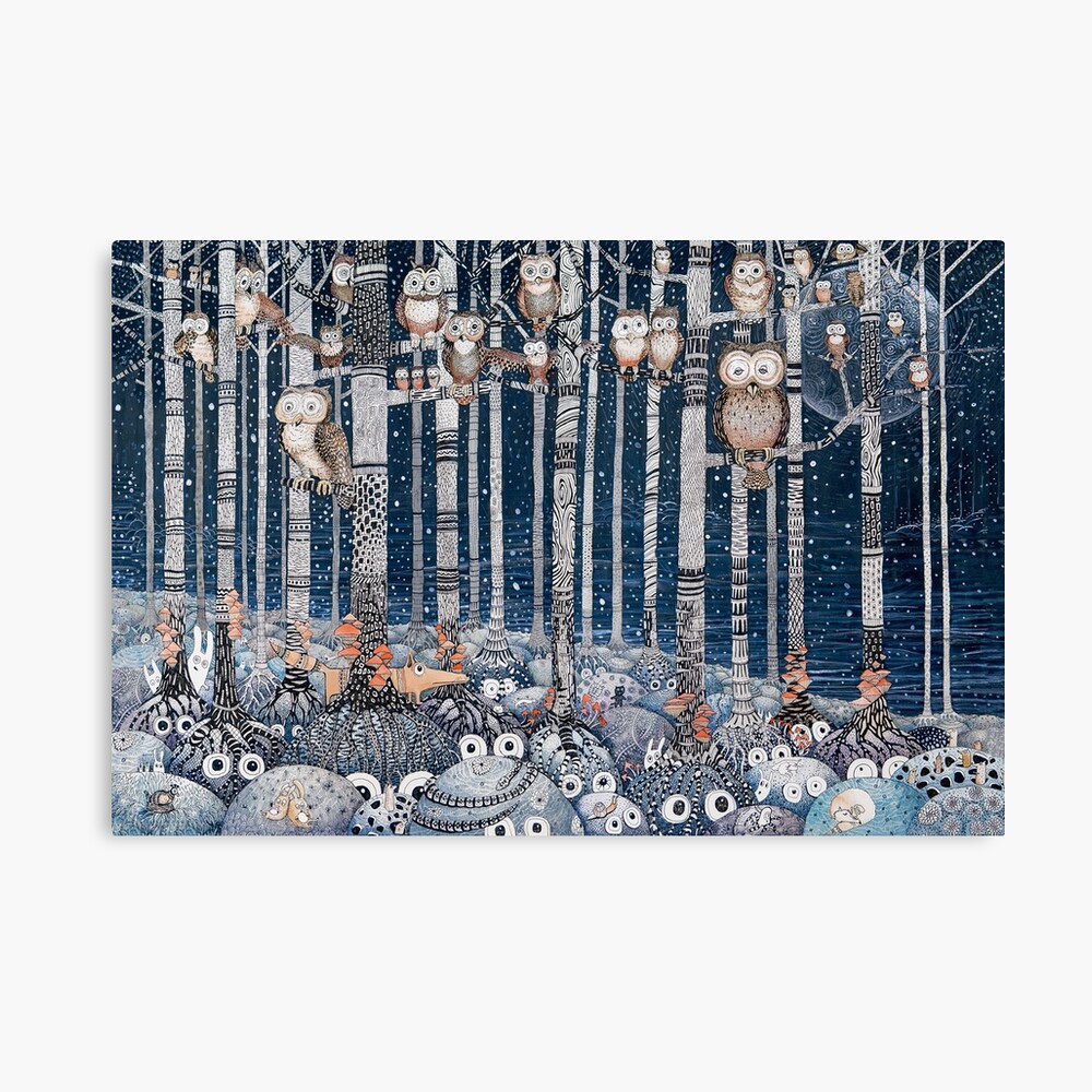 Owl Forest Lienzo