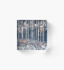 Owl Forest Acrylic Block