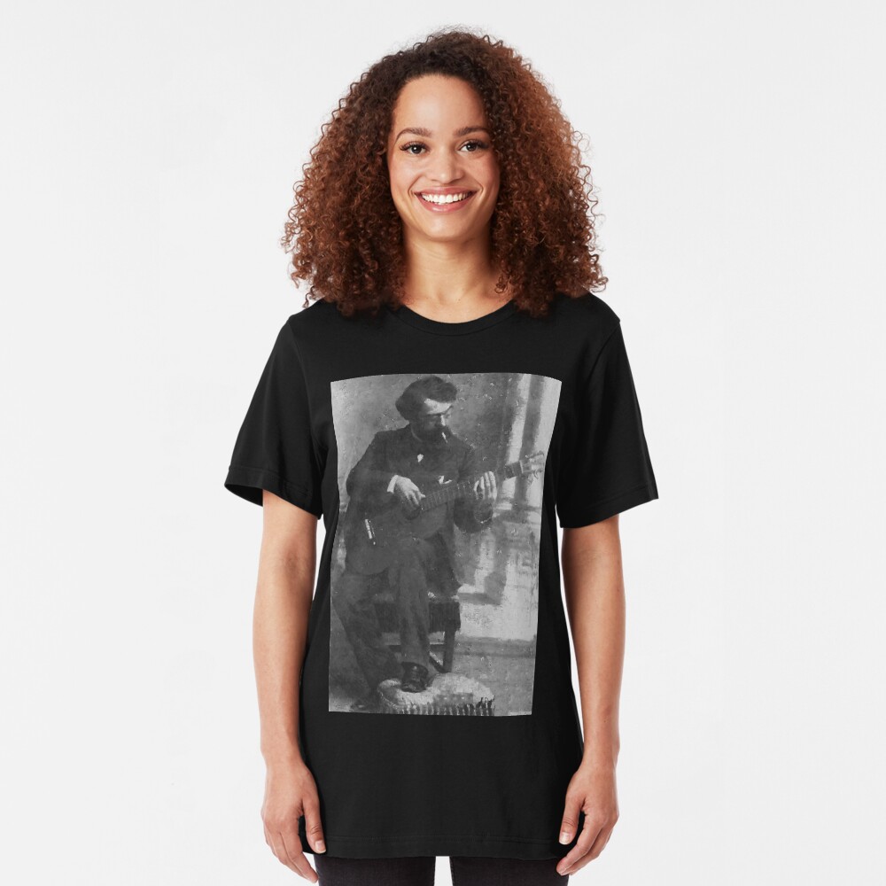 Francisco Tárrega - Brilliant Guitarist and Composer Slim Fit T-Shirt