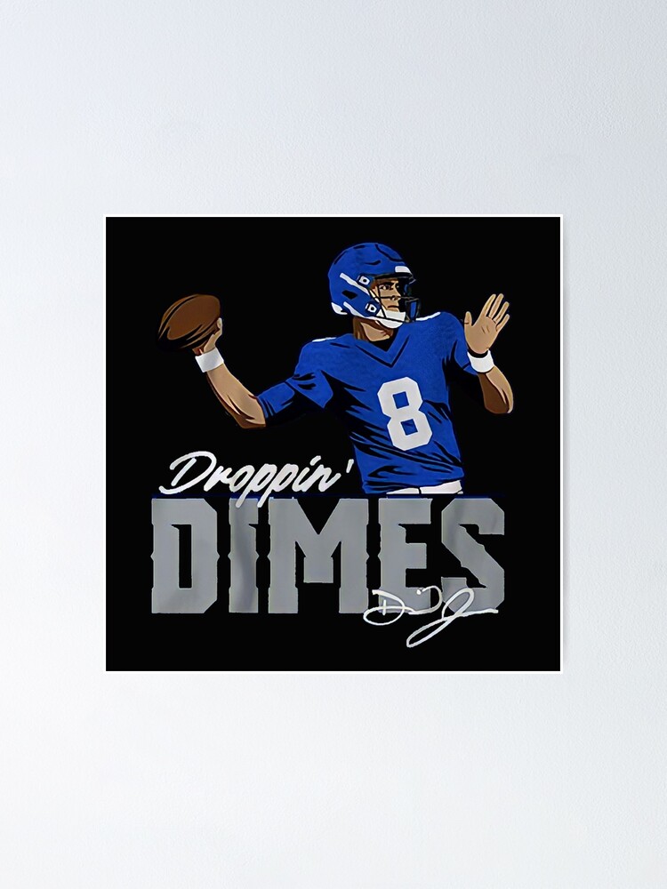 Daniel Jones football Paper Poster Giants 4 - Daniel Jones