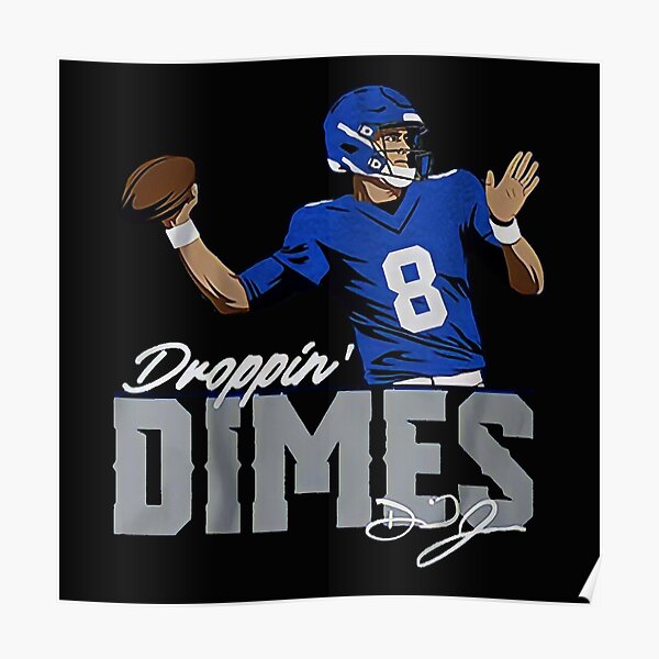 NFL New York Giants - Daniel Jones 20 Wall Poster, 22.375 x 34, Framed 