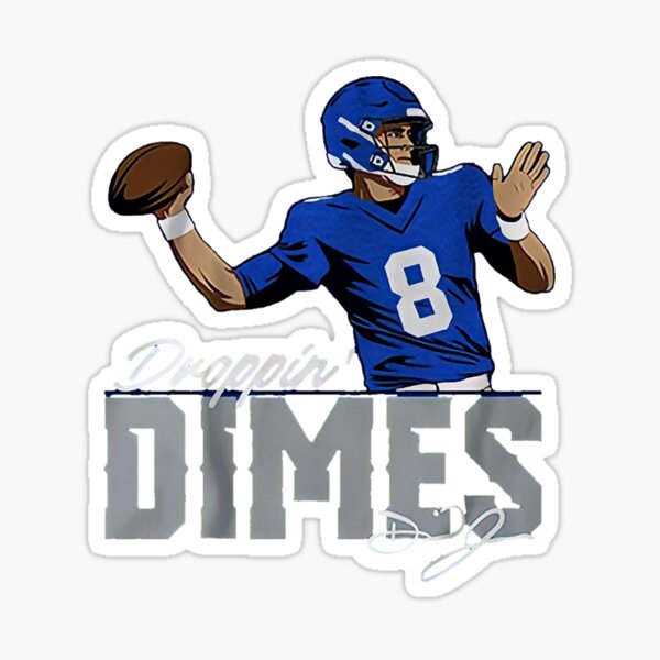 Daniel Jones Football Edit Tapestries Giants - Daniel Jones - Sticker