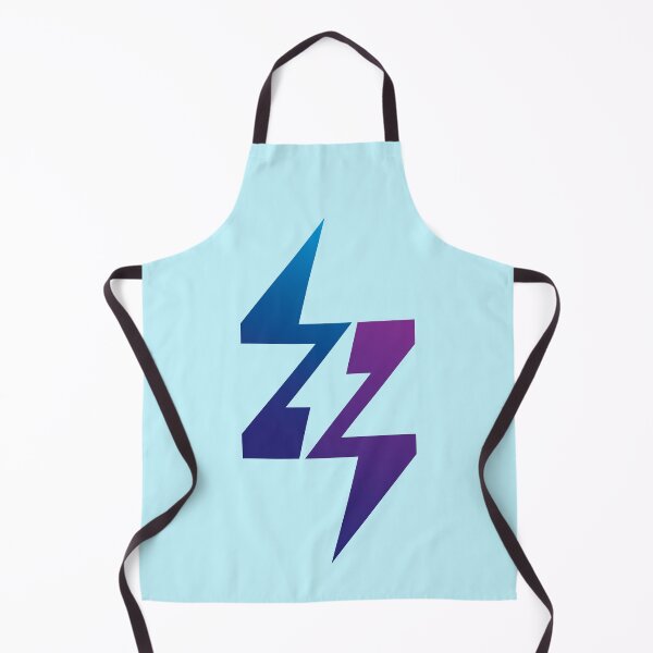 Aperçu de l'œuvre Lettre Z Energy Power Bolt Lightning Flash Graphic en bleu et violet créée et vendue par Wiggly Lines.
