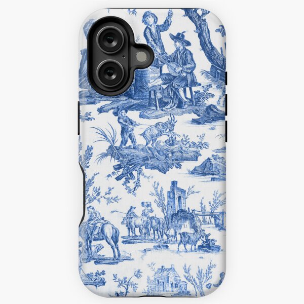 Aperçu de l'œuvre Toile de Jouy Bleue Laitière Kasher - Laitière Kasher créée et vendue par thekosherhub.