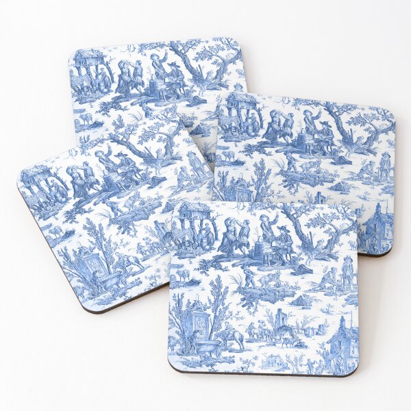 Item preview, Kosher Dairy Blue Toile de Jouy - Kosher Dairy designed and sold by thekosherhub.