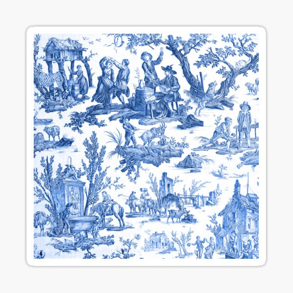 Item preview, Kosher Dairy Blue Toile de Jouy - Kosher Dairy designed and sold by thekosherhub.