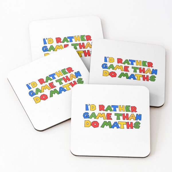 Item preview, I'd rather game than do maths. designed and sold by mksjr.