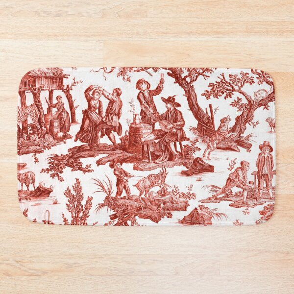 Item preview, Kosher Meat Red Toile de Jouy - Kosher Meat designed and sold by thekosherhub.