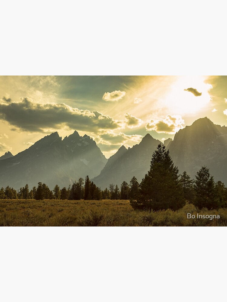 Smoky Golden Light On The Tetons by mrbo