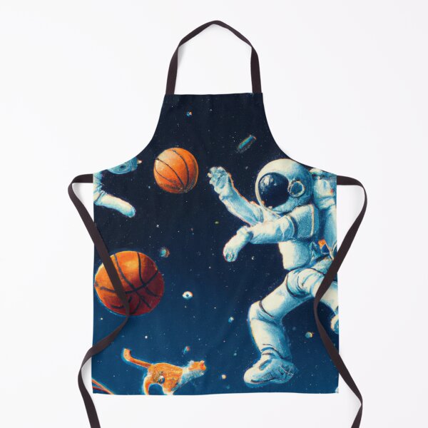 Item preview, Astronaut playing basketball with cat in space designed and sold by Rirus.
