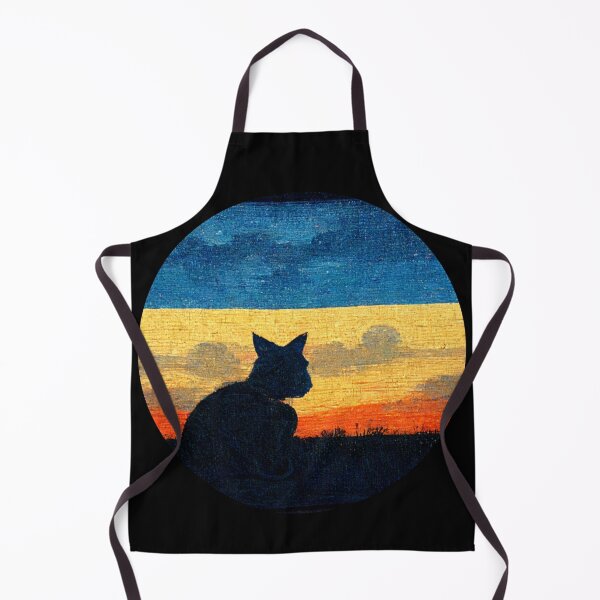 Item preview, Cat Watching Sunset AI generator designed and sold by GraymanShop.