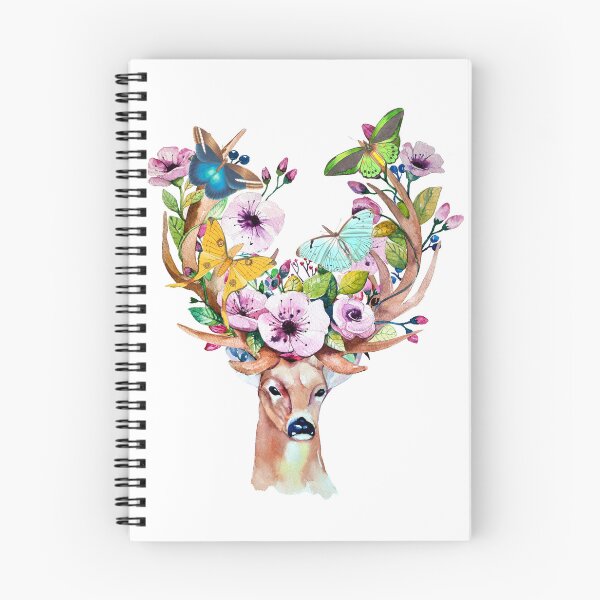 Item preview, Vintage Butterfly Flower Reindeer designed and sold by ThaphadaArtGall.