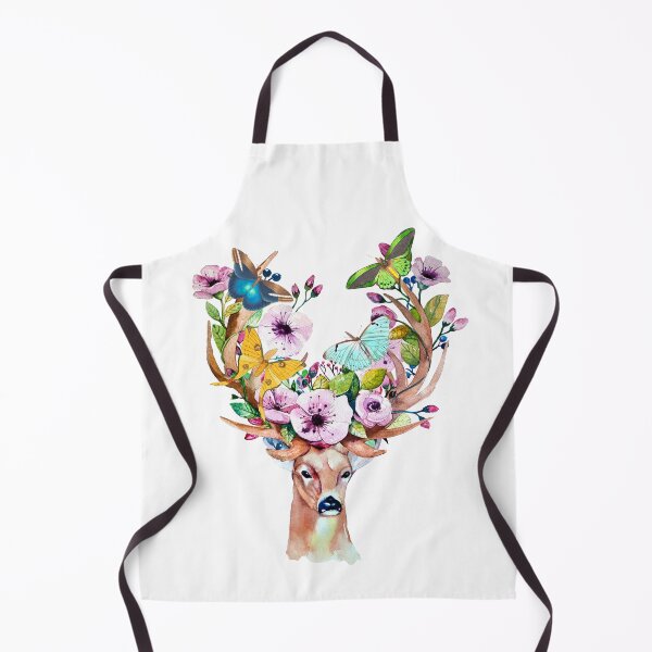 Item preview, Vintage Butterfly Flower Reindeer designed and sold by ThaphadaArtGall.