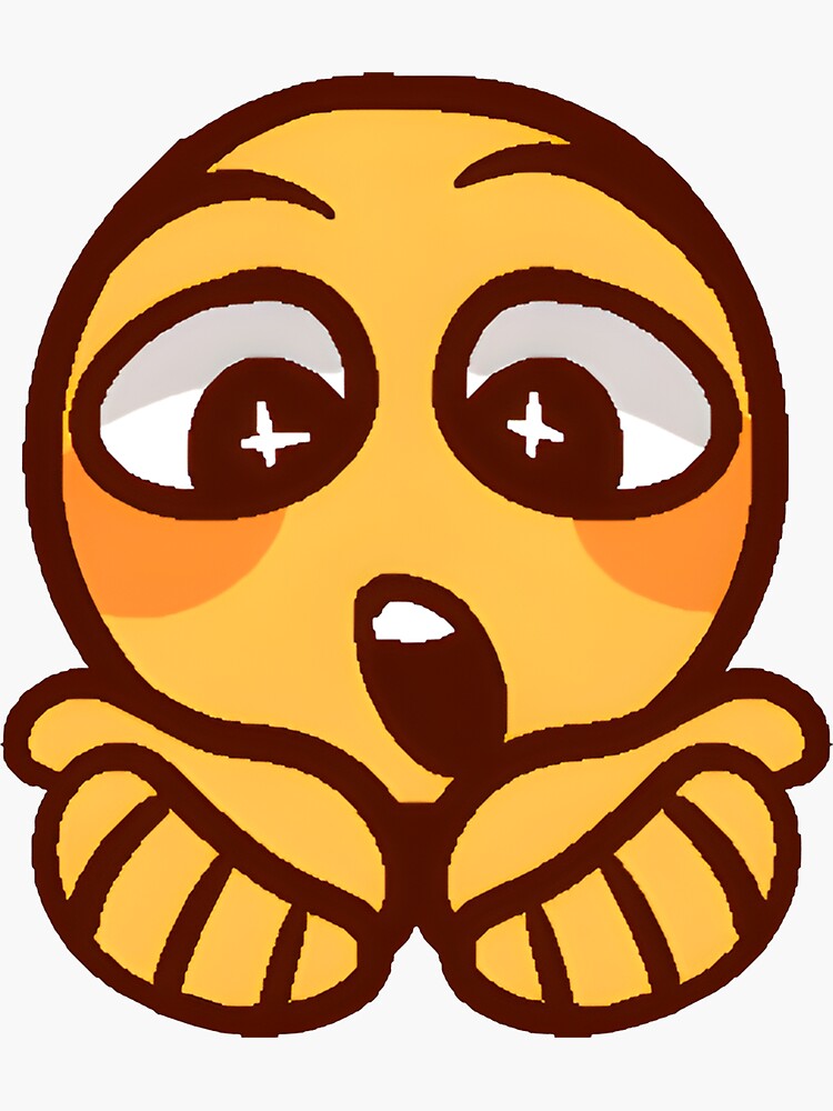 Cursed Emoji: Agony Sticker for Sale by ayliens596