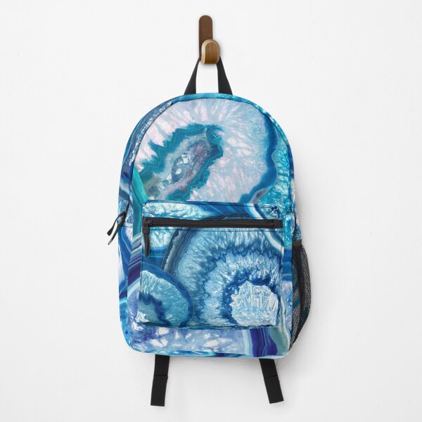 Item preview, Ocean Blue Geodes crystal pattern designed and sold by k9printart.
