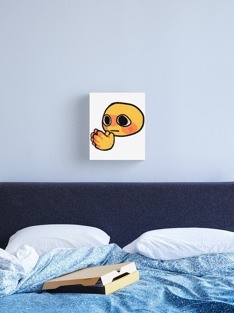 Thinking about cursed emoji hand Sticker for Sale by JanineUrban