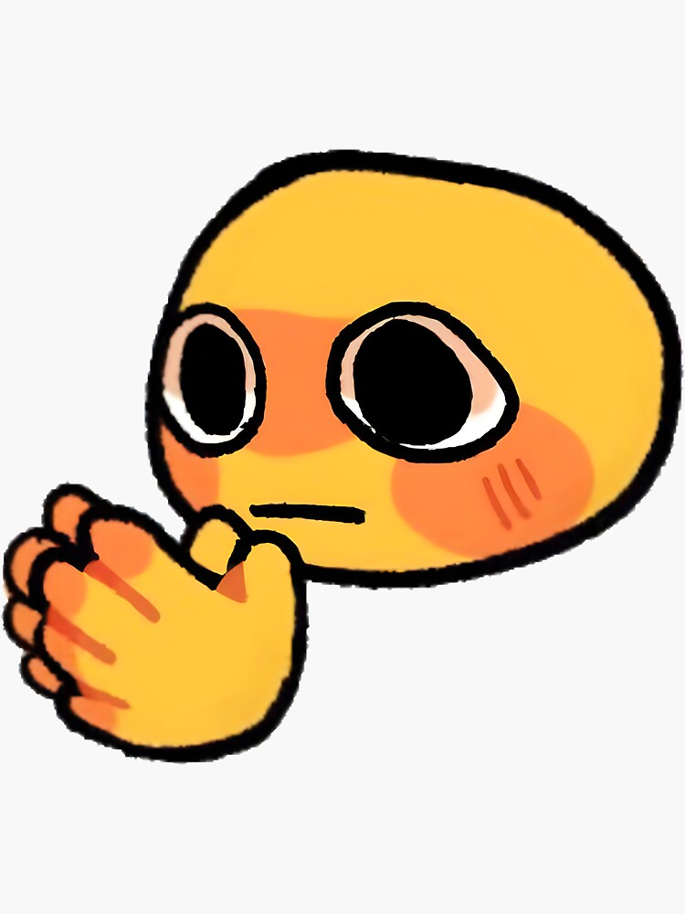 Thinking about cursed emoji hand | Sticker