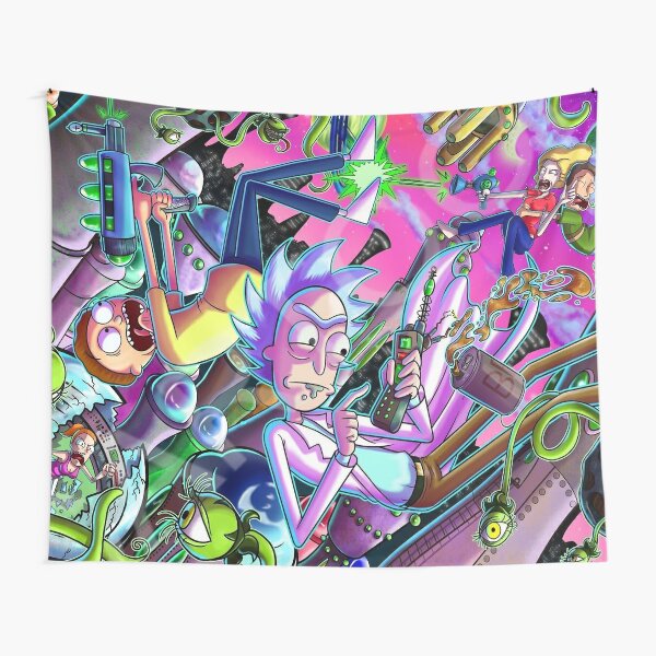 Rick And Morty Art Tapestries for Sale | Redbubble