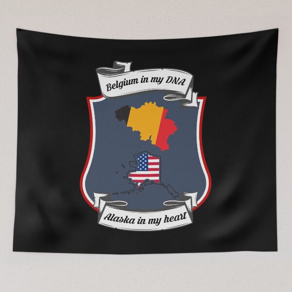 Item preview, Belgium in my DNA, Alaska in my heart Heritage designed and sold by Tony ⭐⭐⭐⭐⭐.