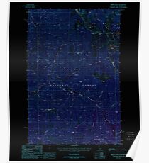 USGS TOPO Map Idaho ID Sherlock Peak 238117 1988 24000 Inverted Poster