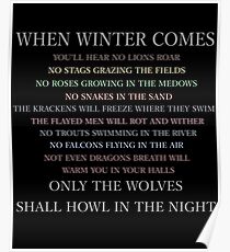 When winter comes... Poster